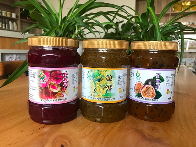 玫瑰花花茶、桂花花茶、百香果花茶