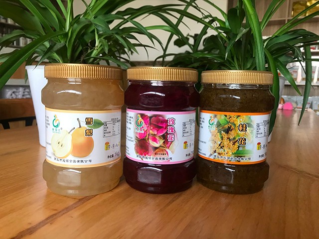 雪梨花茶、玫瑰花花茶、桂花花茶